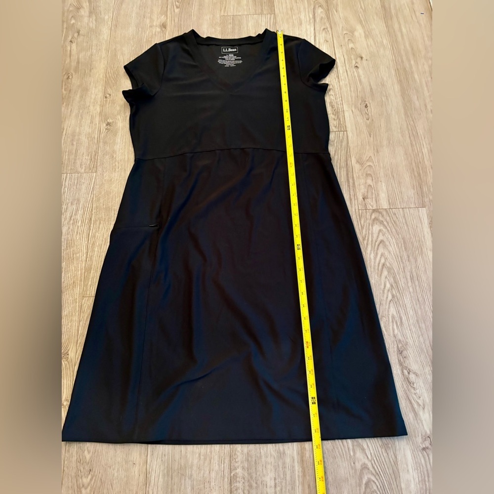 L.L. Bean Black Midi Dress - large - performance material. - Picture 5 of 8